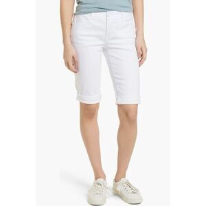 Wit & Wisdom Petit Women's Ab-Solution White Bermuda Shorts, Size 8P - White